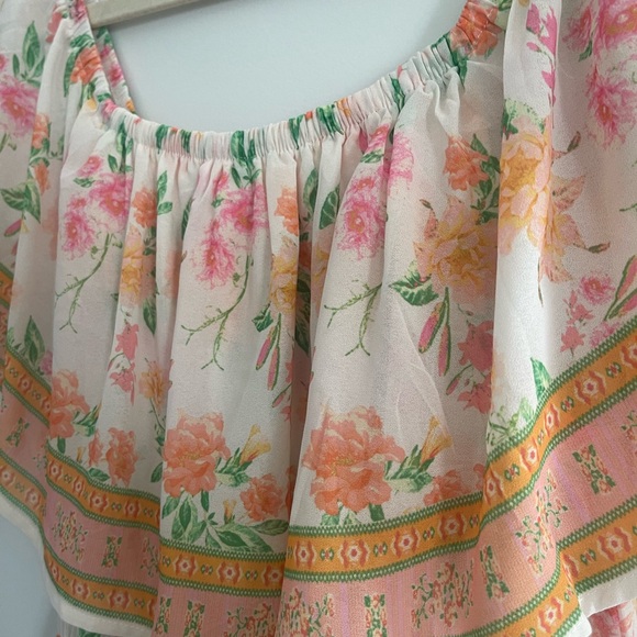 Pink Lily Floral Off-Shoulder Maxi Dress - Picture 3 of 4